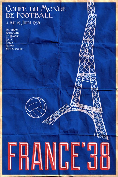 Vignette Cinderella - Coupe Du Monde Football 1938 - FFFA FIFA - Neuve Sans Gomme