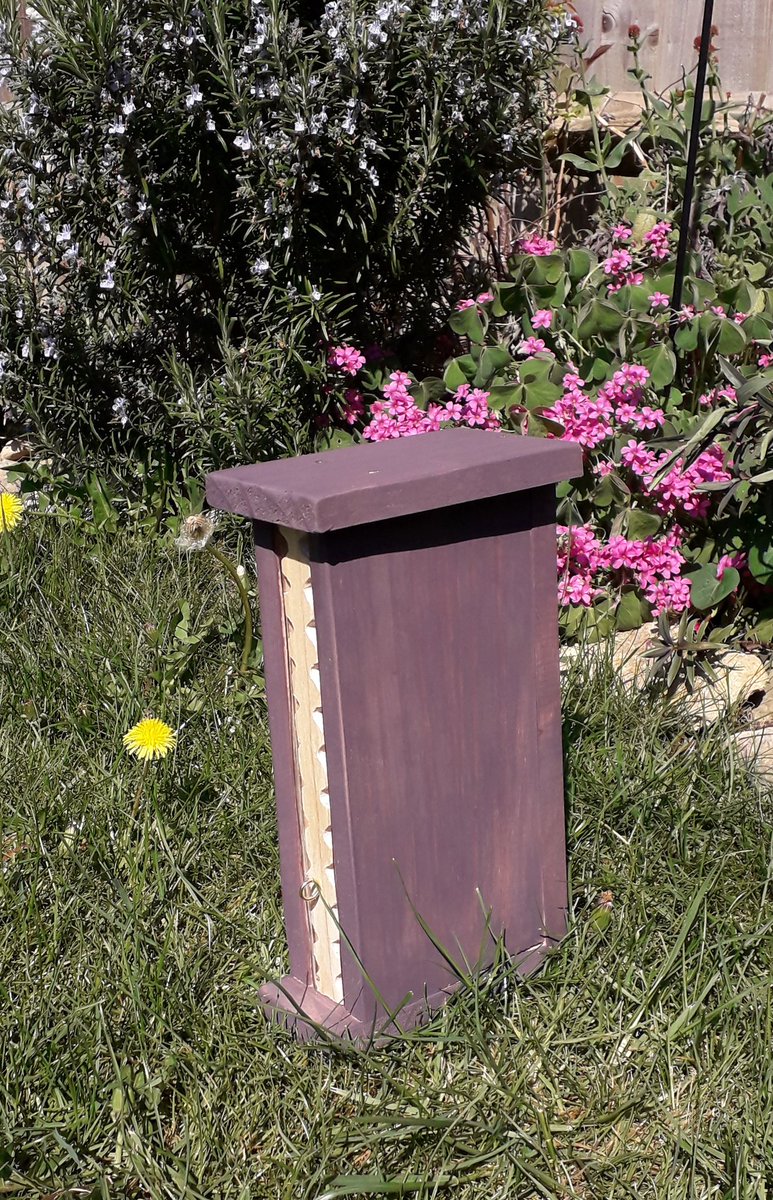 JDBaker81's tweet photo. Wanted one of these for ages!! #homemade #beehotel #DidcotBugs https://t.co/cZPR8S4I4k