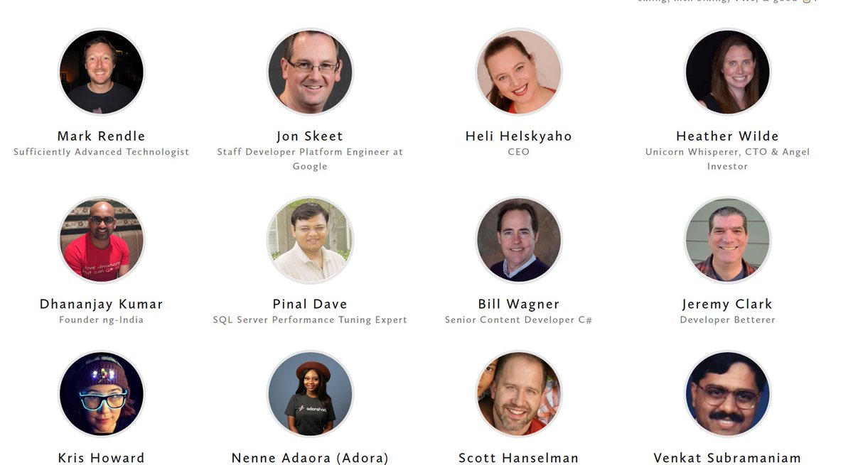 debug_mode's tweet image. ✍️I am humbled and aware of the responsibility to speak in the same event @DevAroundTheSun where greatest like 👇
@shanselman
@jonskeet
@venkat_s
@pinaldave
@KevlinHenney
@herbsutter n others are speaking❤️
devaroundthesun.org/speakers
My talk 👉Simplifying #JavaScript for Everyone