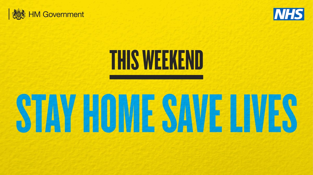 NHSuk's tweet photo. You may be tempted to visit family this weekend, but it is important to continue to follow government advice and stay at home to stop the spread of coronavirus: https://t.co/SkCoebU8y2
#StayHomeThisWeekend https://t.co/vnZhS6RxNh