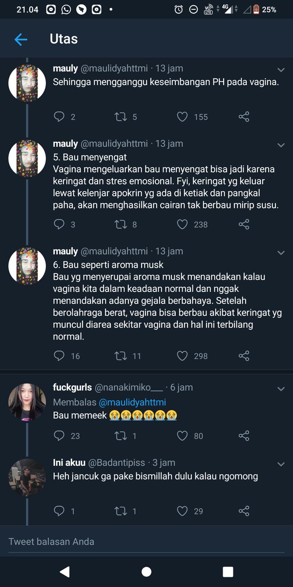 dkwardhani2's tweet photo. dahal ini penting buat kaum hawa
tapi napa laki-laki yg pada komen, ada rapatar juga😭😭😭 https://t.co/XNpYxL5D2I