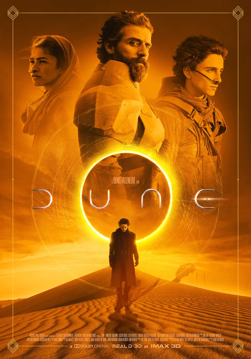 dune (2021) Feature adaptation of Frank Herbert's science fiction novel, about the son of a noble family entrusted with the protection of the most valuable asset and most vital element in the galaxy.