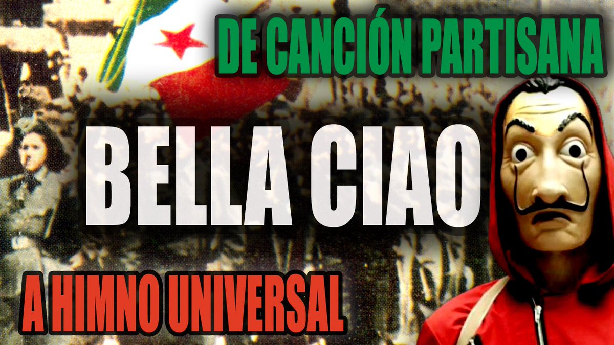 GregoCasanova's tweet photo. Bella Ciao no era una canción ampliamente extendida en 🇮🇹 al final de la #2GM, solo localizada en algunas zonas
Historia y evolución👇🎥
-Canción origen popular
-Cántico partisano
-Canción vinculada mov. izqdas
-Éxito internacional
Me ayudáis a difundir🙏
https://t.co/a1v1wC79r8 https://t.co/4NpxLPV1vX