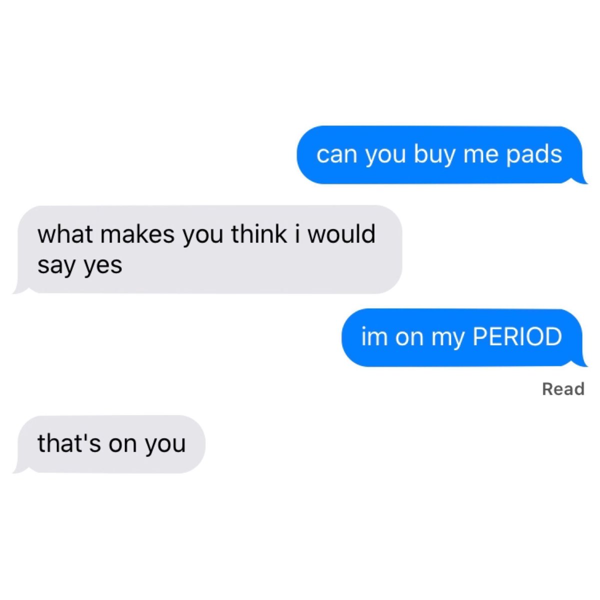 fantastic beasts characters as "can you buy me pads" texts