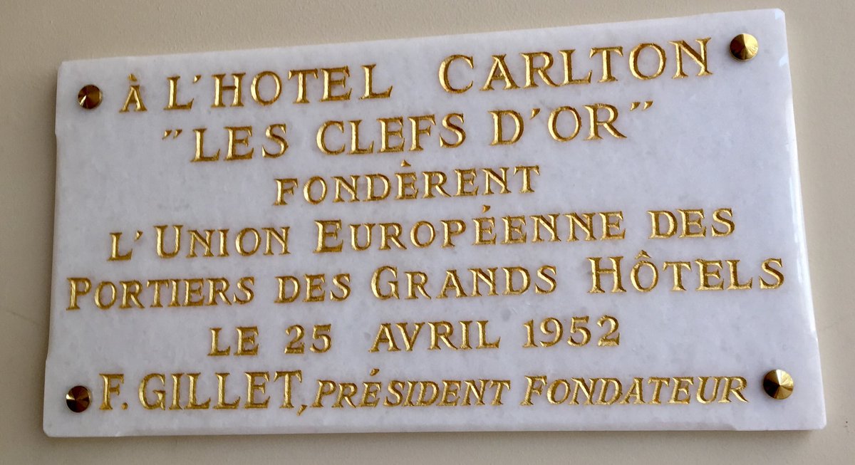 lesclefsdorGER's tweet photo. Today, 68 years ago, the ⁦@LesClefsdOrIntl⁩ was founded. Only a few years after WW2 the #concierge met to establish a cooperation across borders and hotel affiliation in a spirit of friendship and dedication to the wellbeing of the guests #uich #yourKeytoEverything https://t.co/XbFpTZnLzL