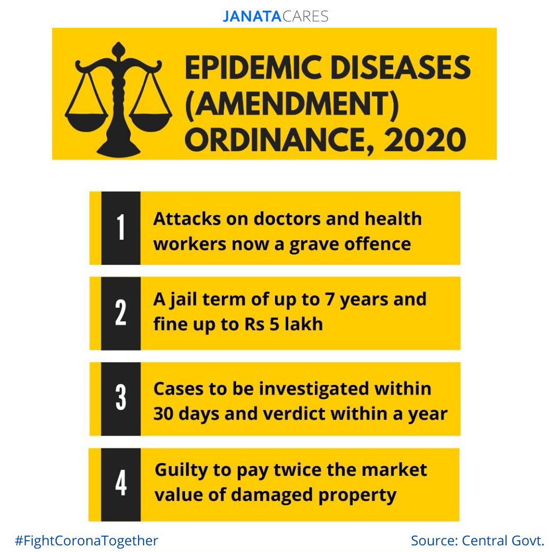 janatacares's tweet photo. Epidemic disease amendment : any violence on health care workers not tolerated

@BBMPCOMM @deepolice12 @DCPSouthBCP @Copsview @DHFWKA @HMOKarnataka @CMofKarnataka @Tejasvi_Surya @DIPR_COVID19 @DgpKarnataka

#COVID19 #fightcoronatogether
#KarnatakaFightsCorona #StayHomeStaySafe https://t.co/wvuD0tHth4