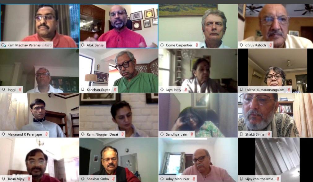 An insightful conversation with acclaimed intellectuals through VC.
Shared various strategies &amp; efforts of the Union gov &amp; <a href="/BJP4India/">BJP</a> in combating COVID-19 &amp; helping needy sections &amp; asked for suggestions.
All esteemed participants praised PM <a href="/narendramodi/">Narendra Modi</a> ji's able leadership.
