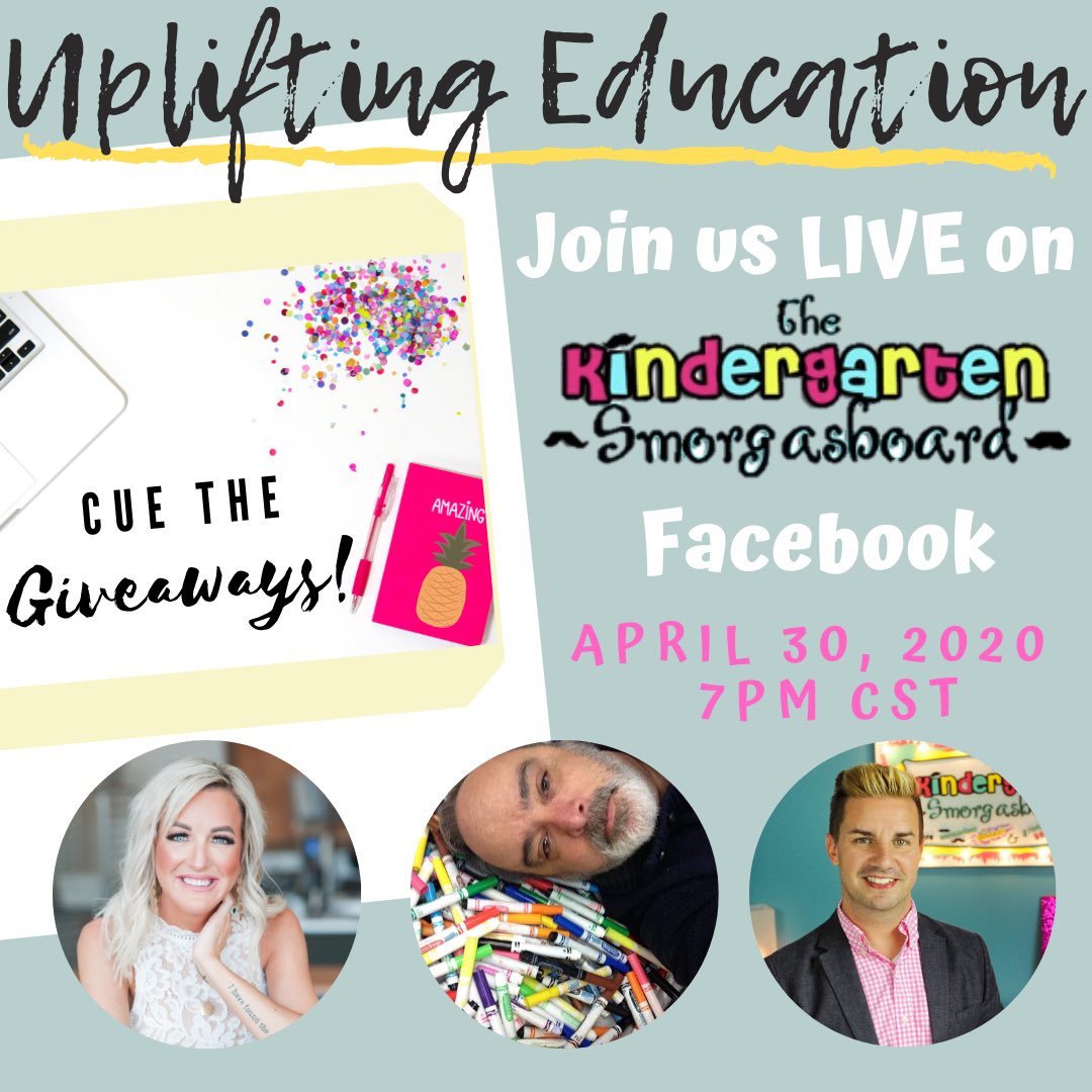 TopDogTeaching's tweet photo. Corona can’t stop us from uplifting educators! Join us for this FREE event on Facebook Live on April 30! We are all in this together! #edchat #upliftedu @gerrybrooksprin @kindersmorgie https://t.co/U9IAMtylnY