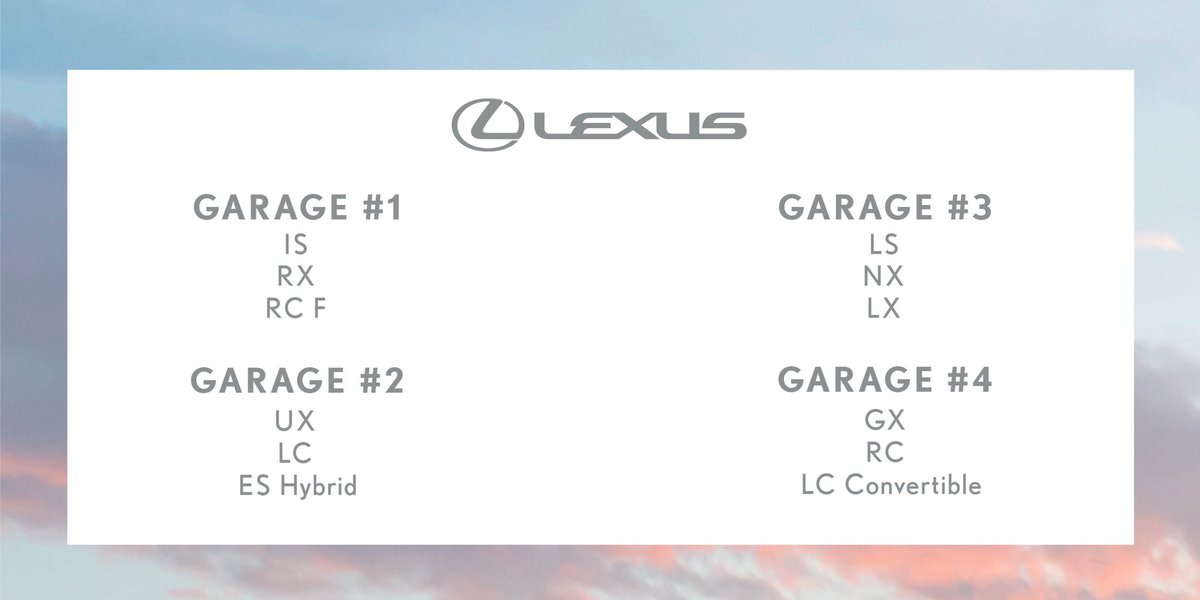 You can only pick one garage, which one are you choosing?