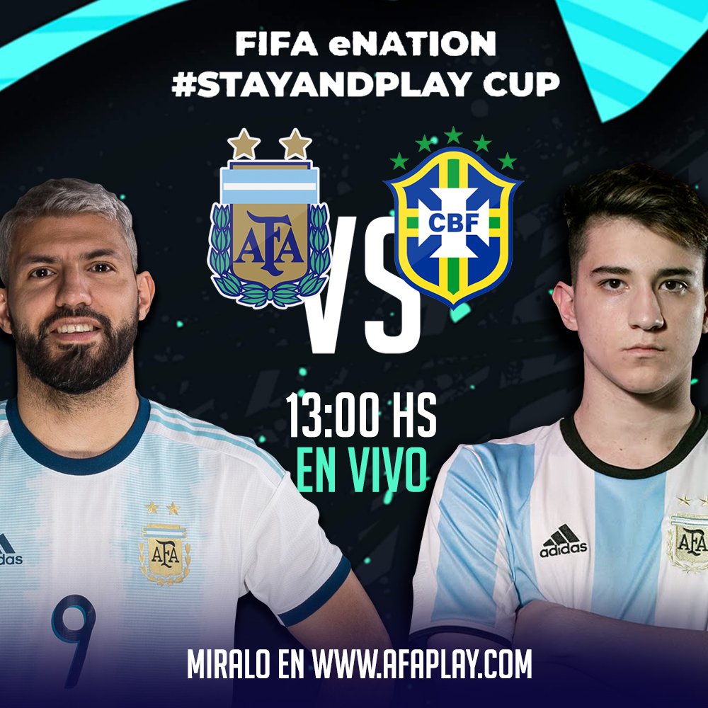 Hoy, en vivo por @afaplay_ok , @Argentina vs @CBF_Futebol, sumando contenido en vivo a nuestra plataforma,