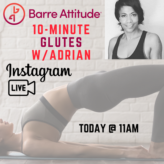 Stay strong and #keepFit by joining our #workoutathome livestream on Insta! 

Today will rock- 10-Minute GLUTES with Adrian starts at 11am PST!
barreattitudelbx.com 

#barre #BarreAttitude #barreworkouts #muscletone #athomeworkouts #yoga #LiveStreaming #spin #longbeach