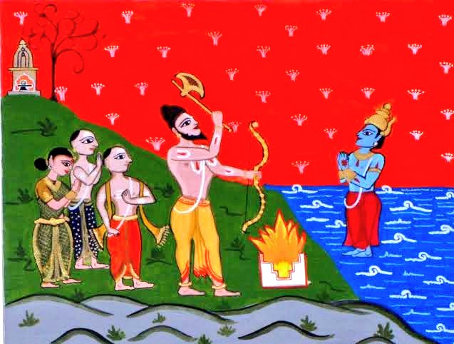 Parshuram threw his axe across and the sea went back and the Konkan strip (including Goa) was created.Parshuram invited 96 families of Gawd Saraswat Brahmins to settle down with him on this new land.And that is how the GSB community settled down in Goa.7/15