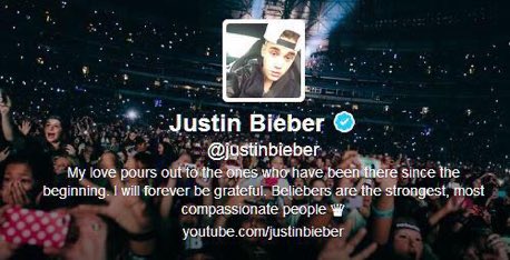 when justin had beliebers as his header. no one was doing it like him. our bond>>>>