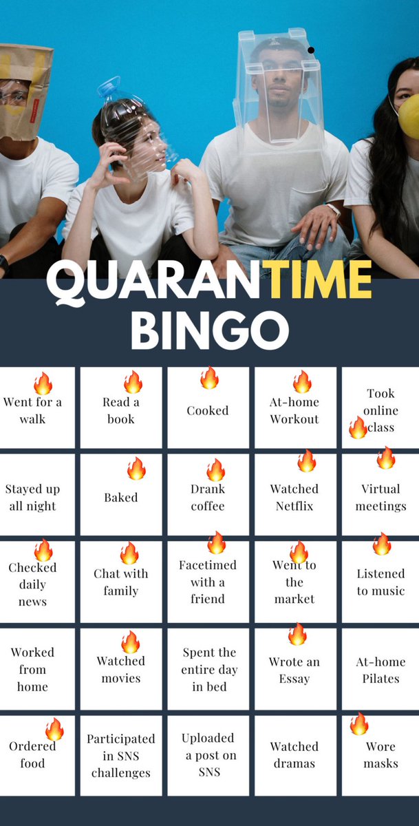 BBarrettPR's tweet image. Time for a little Quarantine Bingo! Just remember we are all in this together and you’re #HomeButNotAlone I nominate @AlPenaPR @ShawnOuellett14 and @janae_pr Let’s see what y’all have been up to!