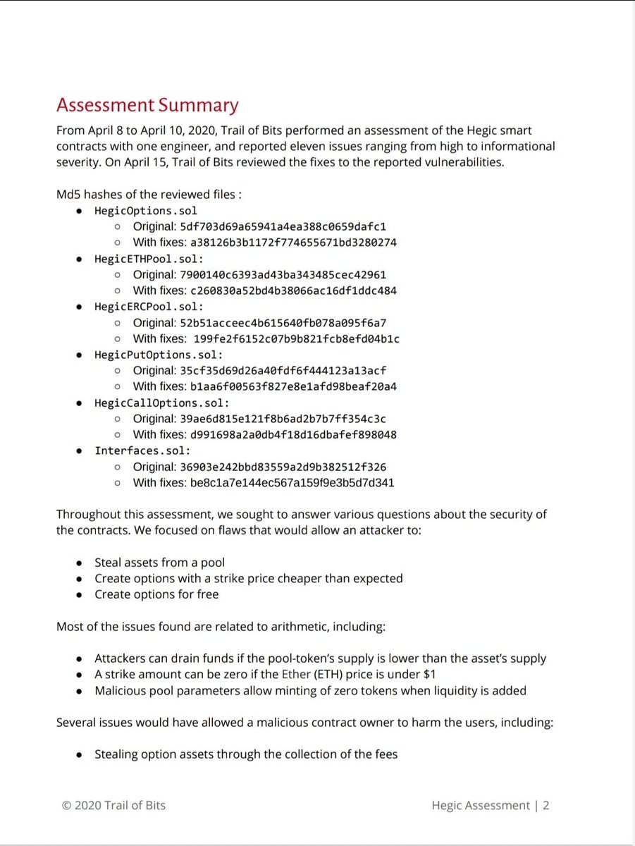 For those too lazy to open a PDF, heres the "audit"For those who don't know wtf this is:1. It's an audit summary.2. There are red flags in summary.3. You need to read between the lines a bit whenever looking at an audit. Actually easier to do the summary.  https://twitter.com/AFDudley0/status/1254018557685325825