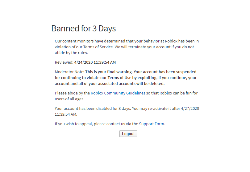 NotPandaPlayz's tweet image. bruh moment #robloxbanwave #banwave