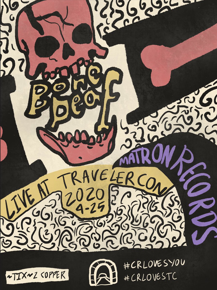 theMatronLovesU's tweet photo. As their manager, I am obligated to advertise @macaroniluvsu, @kaylieslovesyou, @YashaLovesYou, and @HCopperpotLuvsU’s band BONE DEAF 🦴⚡️

Come see them live in Whitestone today!
#CRLovesTC https://t.co/zFfwusYe67