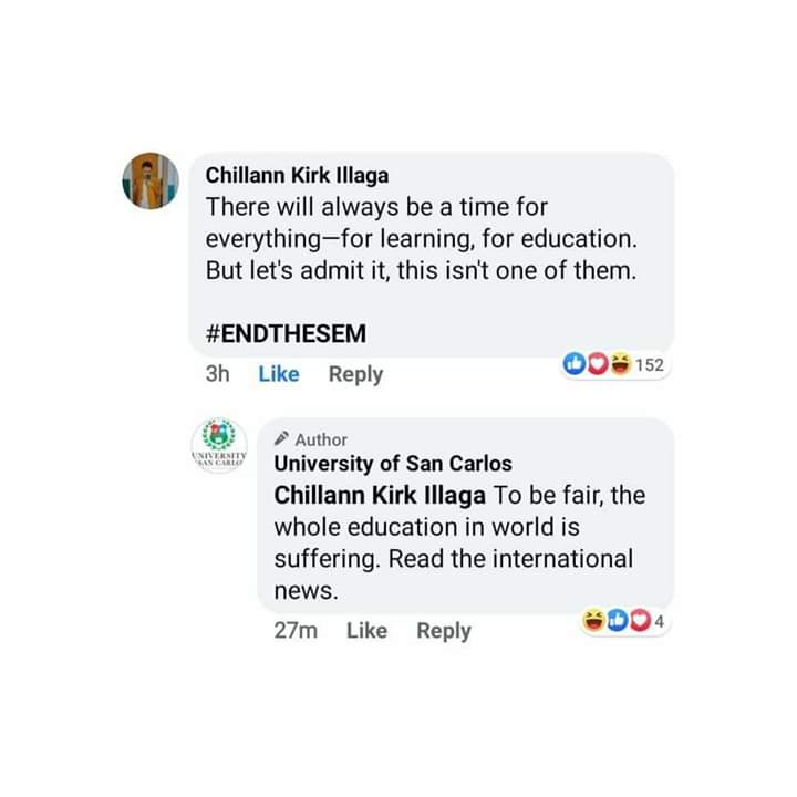 blaaaaackjez's tweet photo. Shoutout sa admin ng USC FB Page, ugali din... ugali.. dinelete pa yung mga bad reviews sa page nila di marunong tumanggap ng criticism. #EndTheSem #BoycottUSC https://t.co/jrdqnwmG1g