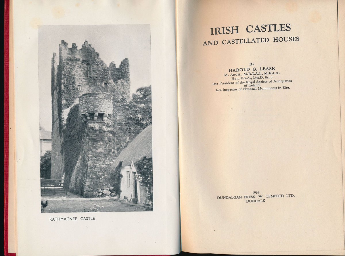 I love castles, having grown up in a village in Dublin with seven of them (2 survive). These were 13th-14th C fortified Tower Houses (including one attached to a medieval church, pic). To learn more look out for Harold Leask’s superb book.
