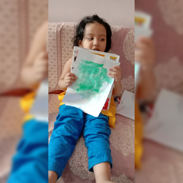 ApeejayRhythms's tweet photo. ##Magic with paint...... ##Virtual sessions are fun too....##Fun Time with paint for the little ##Rhythmites ๐ฅฐ......##Learning has no bounds ๐ฅฐ https://t.co/xzQRDHxJei