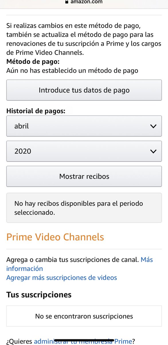 suscripcion prime no disponible aun