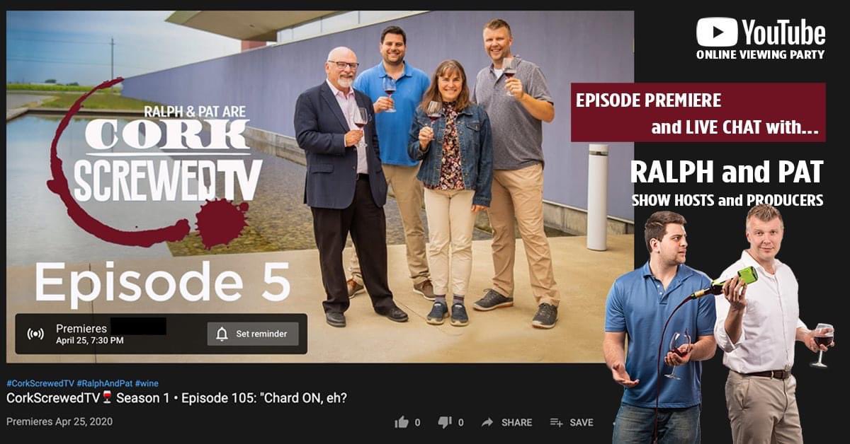 CorkScrewedTV's tweet photo. TONIGHT! Ep5 #corkscrewedtv ‘Chard On, Eh?’ @SouthbrookWine GOES LIVE on YouTube!  We learn about everything from the giant purple wall to biodiversity and organics in the vineyard! Join us at 7:30pm! 🥂 https://t.co/EXlPLjzOBH #Chardonay #ccovi #brocku #corkscrewed #wine #chard https://t.co/lBCo3nZhTn