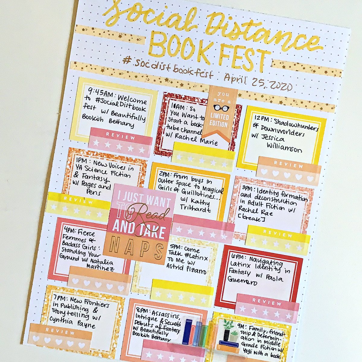 cielo_perez's tweet photo. Decided to “plan/memory keep” for @SocDistBookFest like I would if it were an in-person book festival and I love how this spread cake out!
#socdistbookfest #readingplanner https://t.co/JBz3DhOZ50