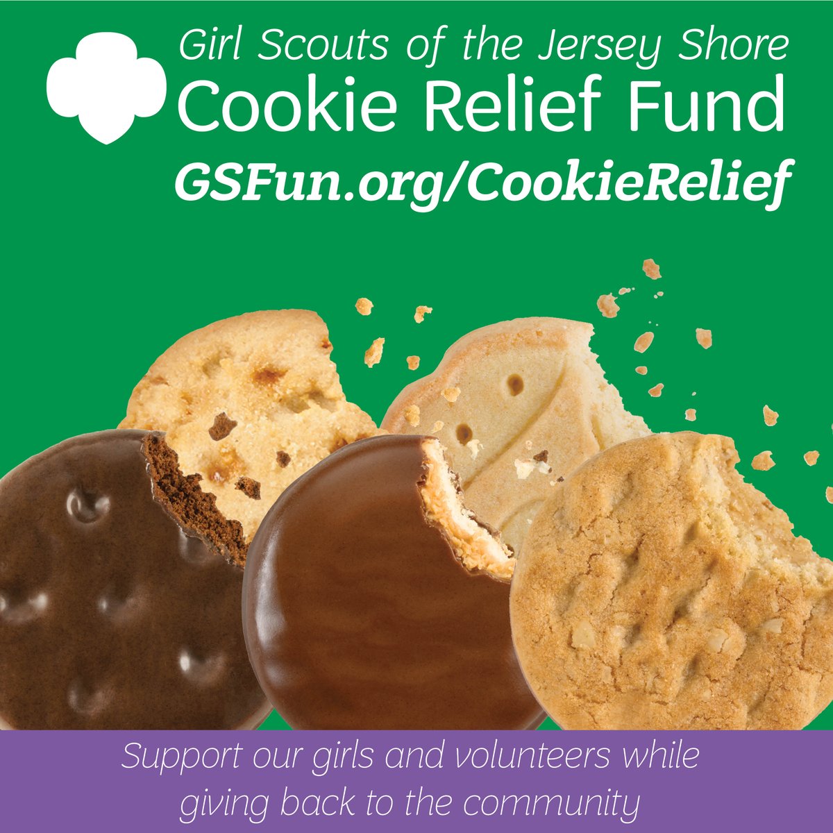 GirlScoutsJS's tweet photo. Gift our everyday heroes at local hospitals, food pantries and other essential services with a box of love. Donate Girl Scout Cookies to show you appreciate their dedication. Give a Box of Love today; https://t.co/lrGrxq8hD3 #GirlScoutsJS #CookieRelief https://t.co/WwoKzf8U2r