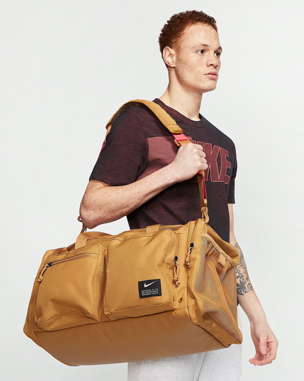 nike utility power duffel bag wheat