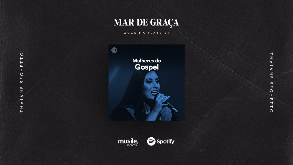 MusileRecords's tweet image. Se liga na novidade! A @ThaianeSeghetto está na capa da playlist "Mulheres do Gospel", do @SpotifyBR.

Agradecemos à plataforma, que tem apoiado cantores e gravadoras do segmento cristão.😉📱

Link: spoti.fi/3557usw

#Spotify #SpotifyBrasil #MusileRecords