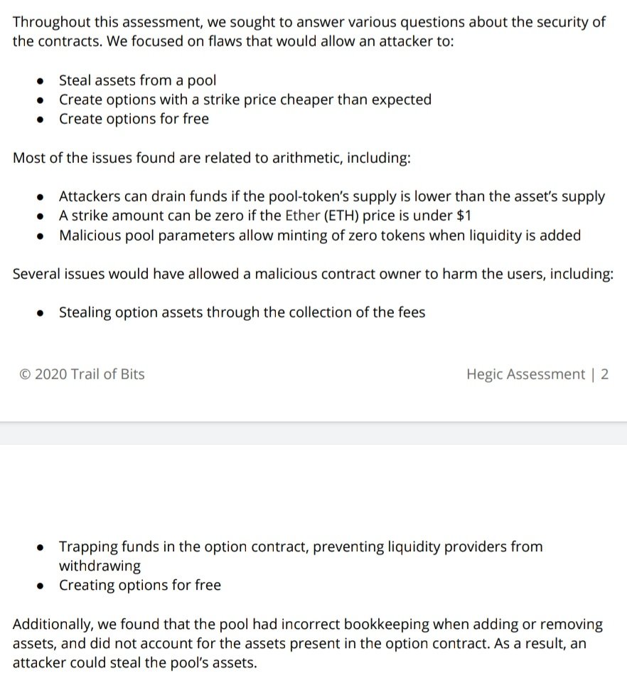 Part 2: what they were looking for + what they found (summary edition!)Notable notes:They had 3 areas of focus aka "can these Bad Things happen?"The answer is yes to all 3 of varying degrees of severity.Further, they choose to call out that these were arithmetic related 