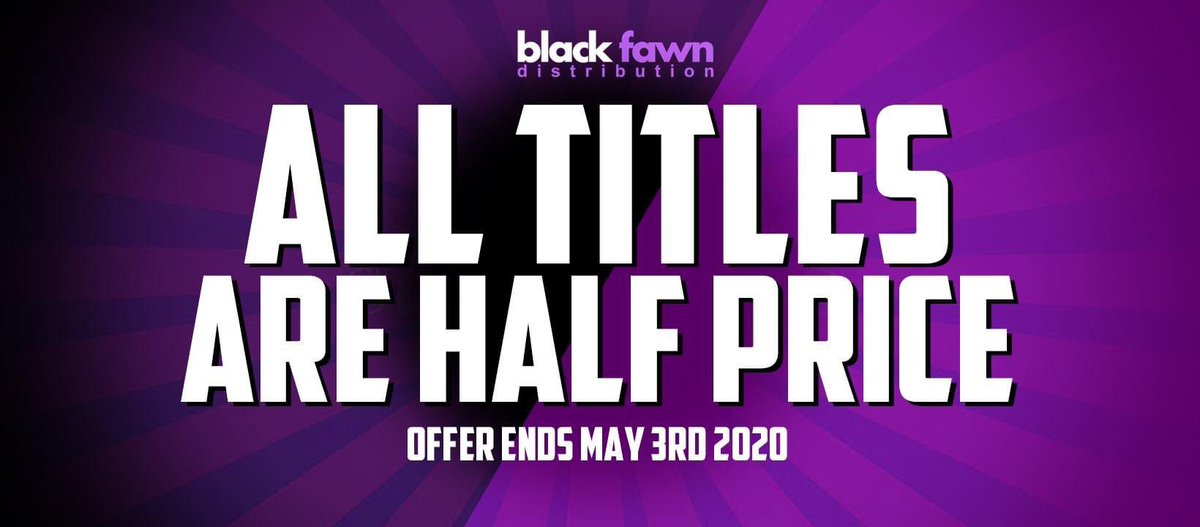 Our online sale is on right now! Everything in our online store is 50% off but, only until May 3rd! You can check out what's available right here: blackfawndistribution.com/store