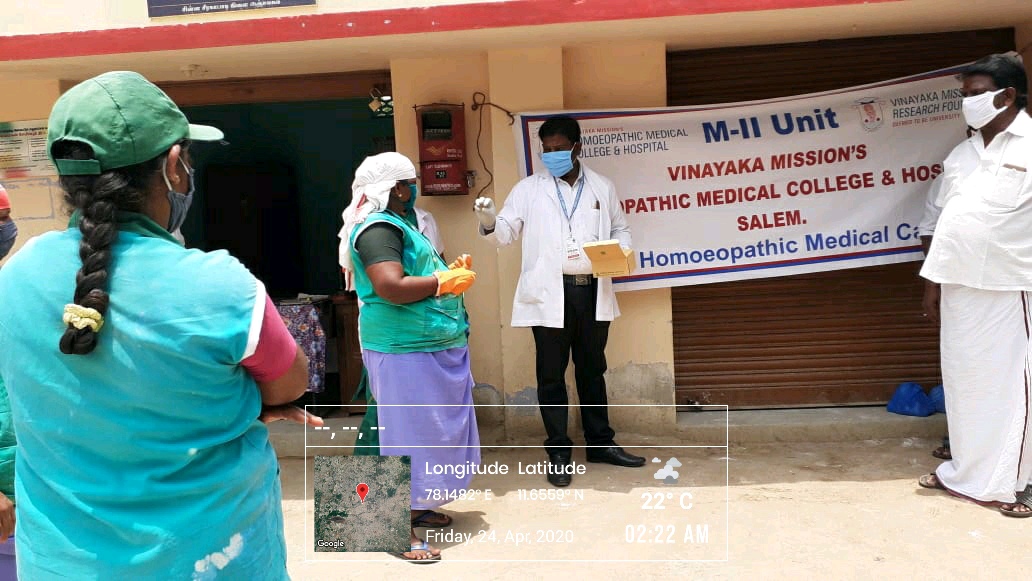 vmrfdu's tweet photo. Arsenicum album 30, ( 3 Dose for three days) to the chinna seeragapadi village people as an immunity booster for the Covid- 19 on 24.04.2020 https://t.co/8TosBQsYjT