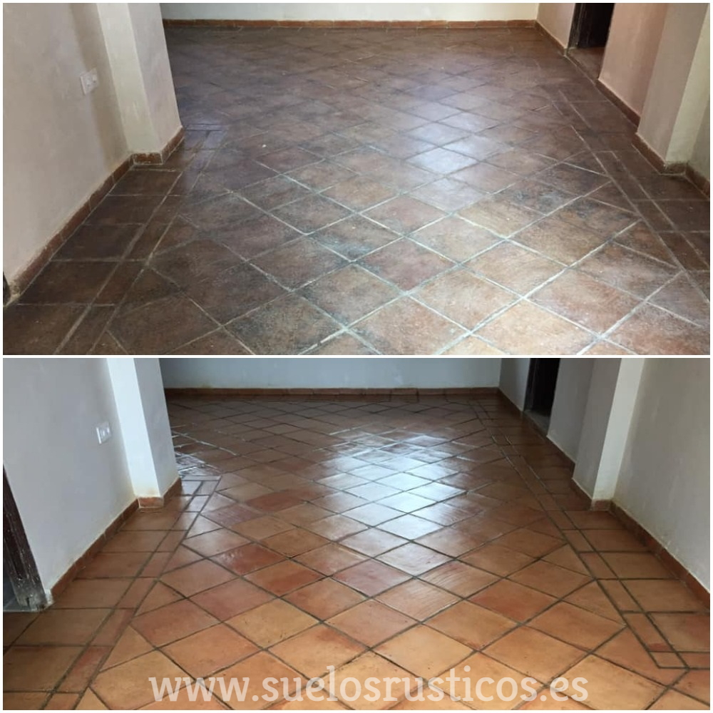 SuelosR's tweet photo. Antes y después de la restauración de un suelo de barro https://t.co/uBppeyRnoM
