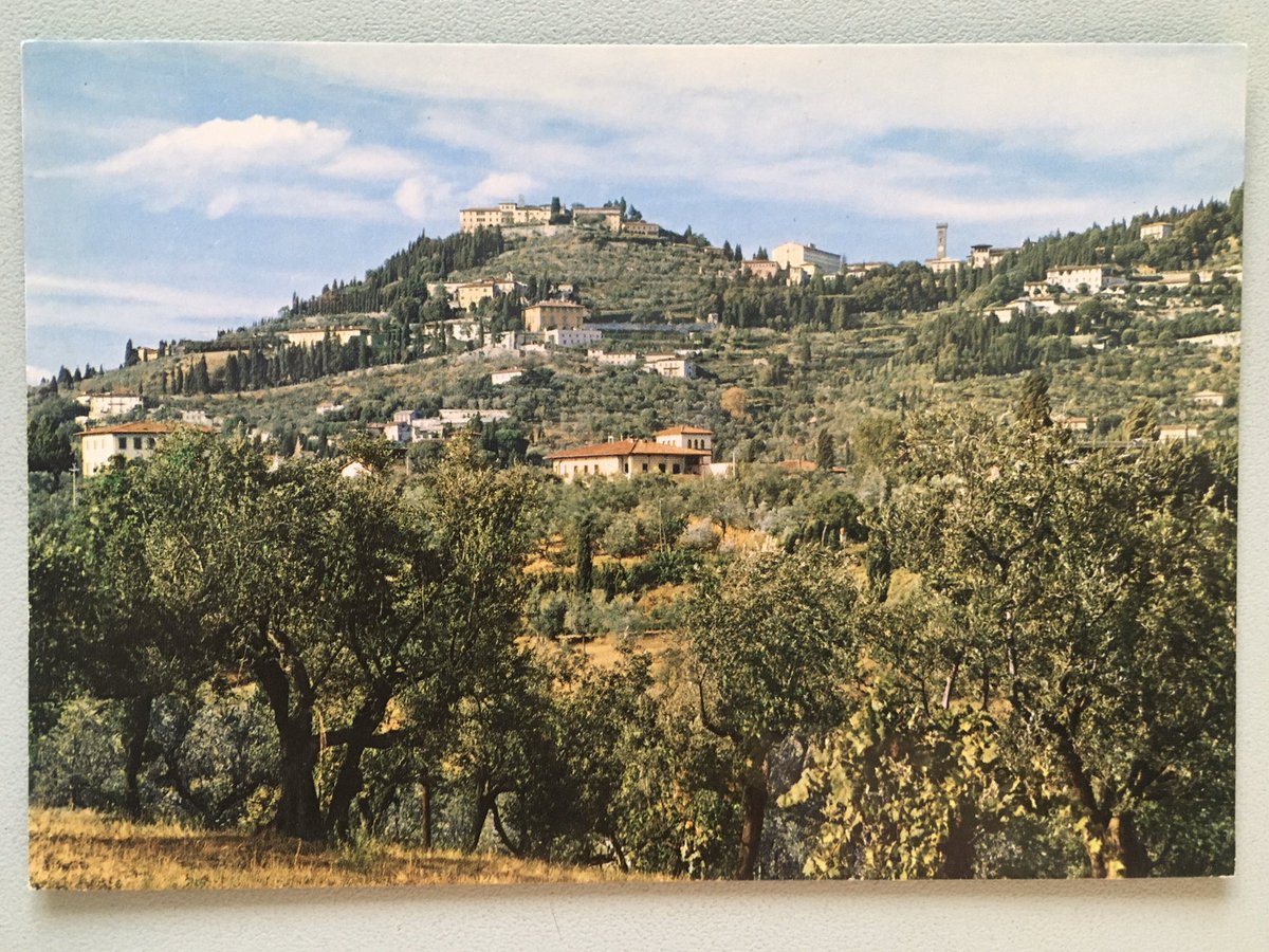 We drove in 1983 with 2 little kids in a Renault 4 to Italy, camping, visiting Florence, Siena, San Gimignano, Assisi, Perugia, Arezzo, Urbino and Ravenna. Photographs of that trip are color slides which were then in fashion. And lots of postcards.  #MuseumsUnlocked  @profdanhicks