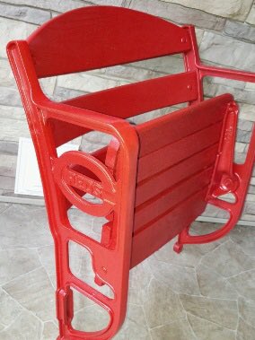 MLBcathedrals's tweet photo. Polo Grounds, Crosley Field, Tiger Stadium and League Park end cap seats.  #Giants #Reds #Tigers #Indians 

A lost art when the multi-purpose “cookie cutter” stadiums arrived. https://t.co/oUXX0YsFvB