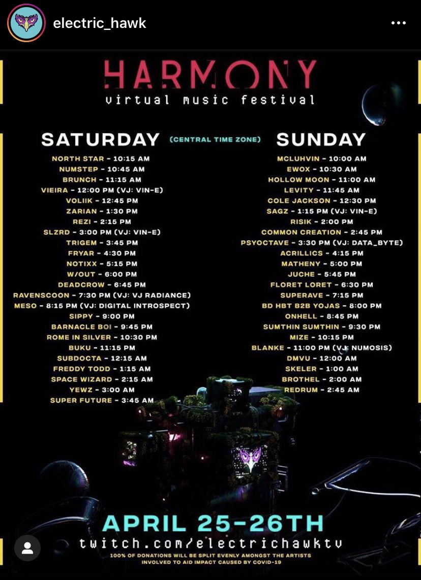 the_almond_czar's tweet image. Saturday fix for you livestream addicts.  Liquid Stranger, Zeds Dead, Mize, Buku, and so many more. 

#RoomServiceMusicFestival #ElectricHawk #LiquidStranger