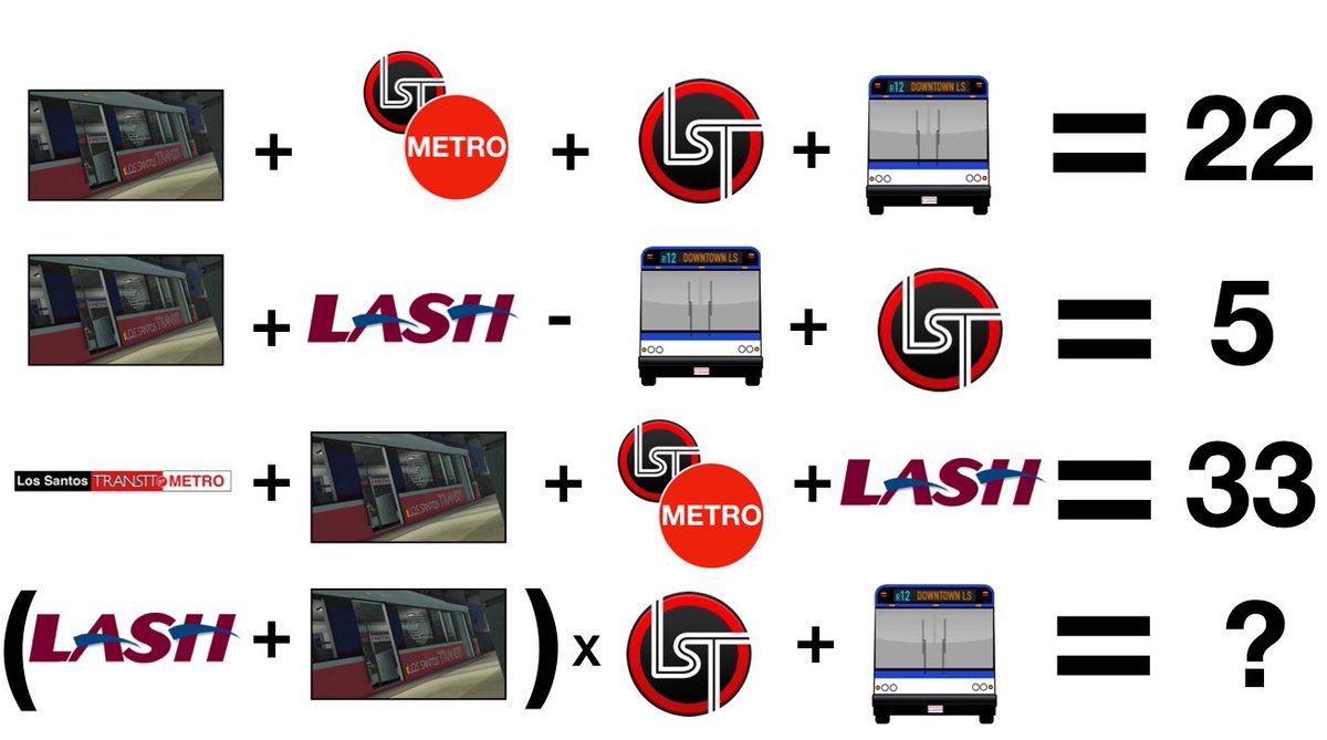 LSTLosSantos's tweet photo. Good Morning LS,

Are you ready for the challenge of the day? We know it’s difficult but we are sure that you will be able to solve it without problems. Be sure to share once you’ve answer. Answer will be posted tomorrow, good luck Santonos!✖️➕➖ https://t.co/rZ3zHyLwFQ