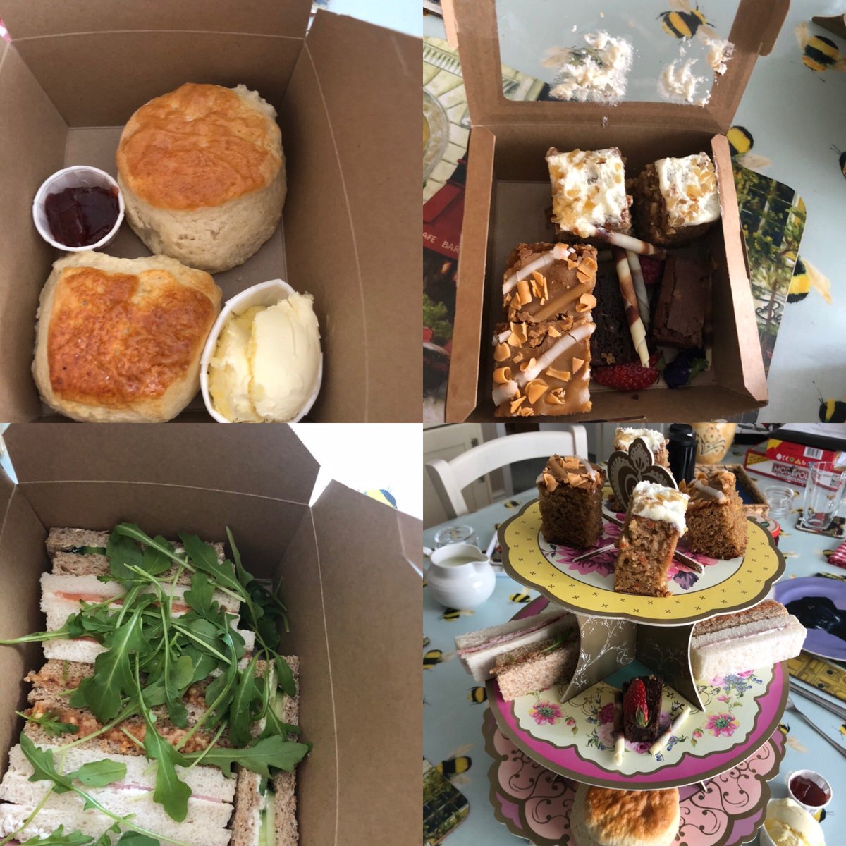 phipps63's tweet photo. Afternoon Tea - prepared &amp; delivered by @TheTreasuryBar Delicious!! Great idea and highly recommend 🧁 https://t.co/AHw5wAcZKH