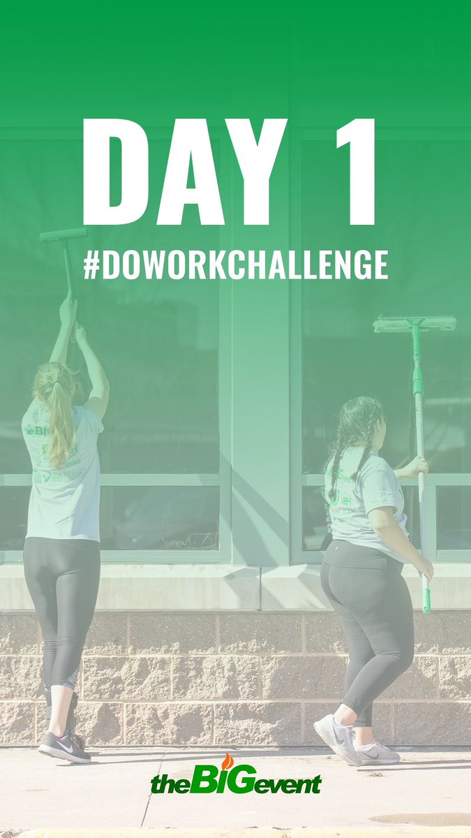 UofNorthDakota's tweet photo. The Big Event’s Do Work Challenge starts today!
📷 Share your progress with us on social media! Tag #DoWorkChallenge #UNDproud @TheBigEventUND https://t.co/QPPLurXUFW