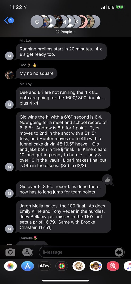 EastCantonTrack's tweet photo. Coach Loy gives us the “live” results of the county meet in his mind! Also with team reactions as well! This is how it’s going so far!! #imagination a thread.. https://t.co/gDUVqAYUJ1