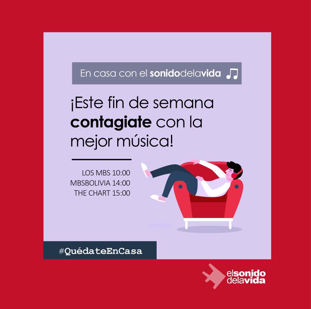 anbarrientos11's tweet photo. Ya empezó #MbsBolivia por el @sonidodelavida, estoy con la música de @FerArduz, @woods_rock, Jessua Cholima. Además de la #LaSugerenciaNacional y el #Top5Nacional!
https://t.co/1pTJPuHeQw https://t.co/YQP8YbnOUa