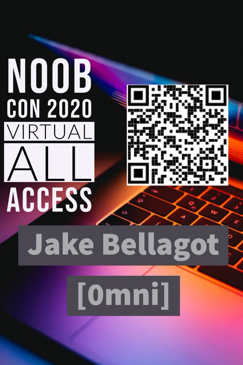 JBellagot's tweet photo. Just got my sweet NoobCon 2020 badge.  Went Omni on this one for that extra village tonight.  See you in the "Virtual" lobby! https://t.co/VAUbWf1jKb