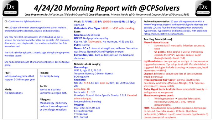 RosenelliEM's tweet photo. Time for some spaced repetition on the recap of the #ClinicalPearls from the chat of the @CPSolvers
 #VirtualMorningReport w/ @DxRxEdu  
@rabihmgeha @DoubleDawgMD @DrMnemonica
 &amp; @Dayyan1995

4/24 Day 30: https://t.co/UlHgDEuKoN

Learning points courtesy of 
@haematognomist https://t.co/k28NFbj9No