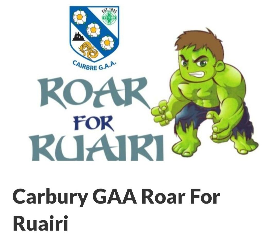 PhilieWolfe's tweet photo. We've now done it for Dan, what  incredible support by so many people, be fantastic if we all got behind the Roar for Ruairi campaign, @GAACarbury will cover over 500KMs in the coming days, check out the link below for more details  https://t.co/btSypH4Jpb https://t.co/Z8rb5oWjps