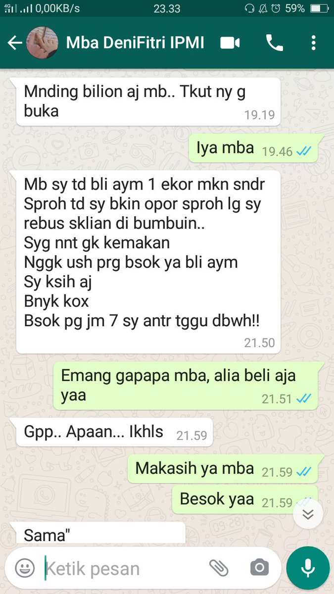 Rezeki anak baik, allhamdulillah.