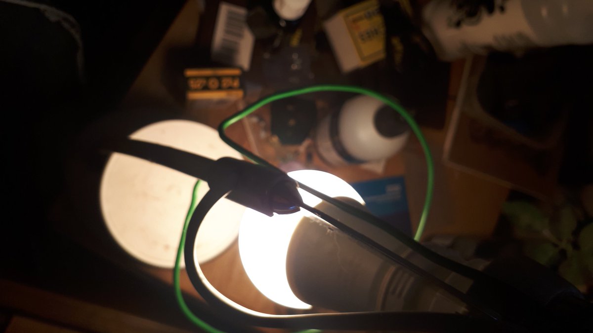This is the light I'm using to test density (which is what's done in the study) which is an ikea desk lamp I rescued from a neighbour who was moving and didn't want it. Currently weaving a new lampshade for it.