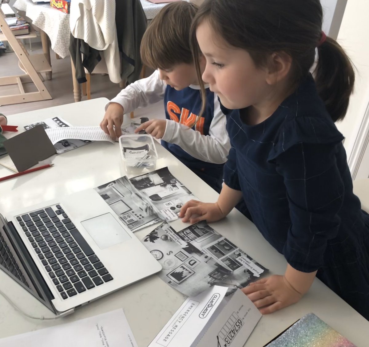 DavidLJWharton's tweet photo. A fun mission from @cluequest completed with two young agents! plenty of things for them to help with! Highly recommend it but might want to watch intro video first incase language not suitable (went over their heads here) #stayhomeplaysafe https://t.co/OexfmH6XaP