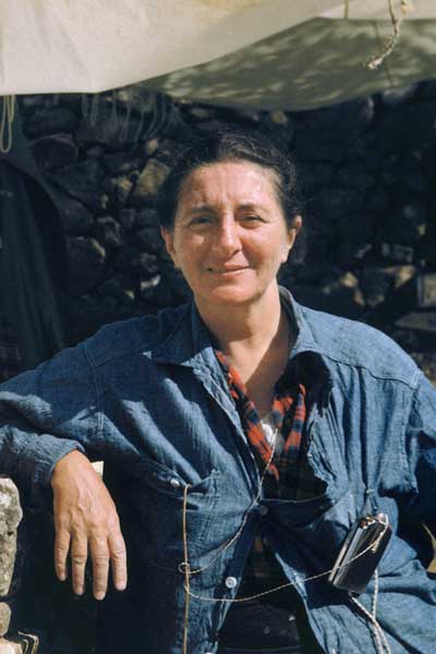 In 1938, Goell enrolled in the Institute of Fine Arts to study archaeology and would be supervised by Karl Lehmann.Though encouraging Goell to do archaeology & site work, Lehmann advised her not to pursue a PhD, explaining her age, sex, and deafness were limiting.
