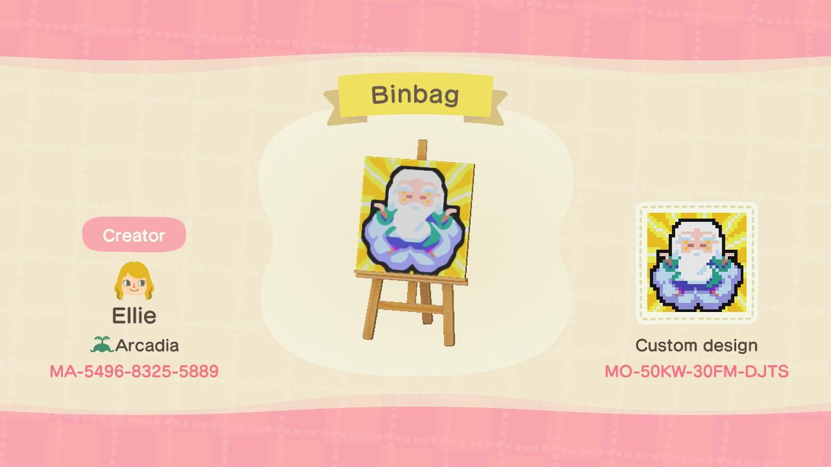 outsidefanstra's tweet photo. Finally got around to doing @johnneh Binbag! Original by @chiefbradley #AnimalCrossing https://t.co/QBtSdfekiM